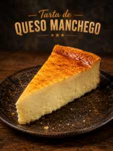 Tarta de queso manchego